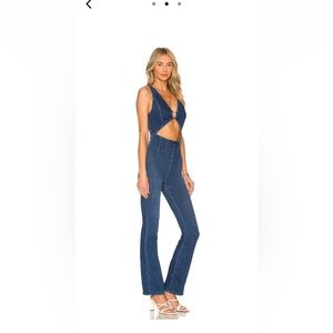 Free People × REVOLVE Ultraviolet Jumpsuit in Wanna Be Blue
